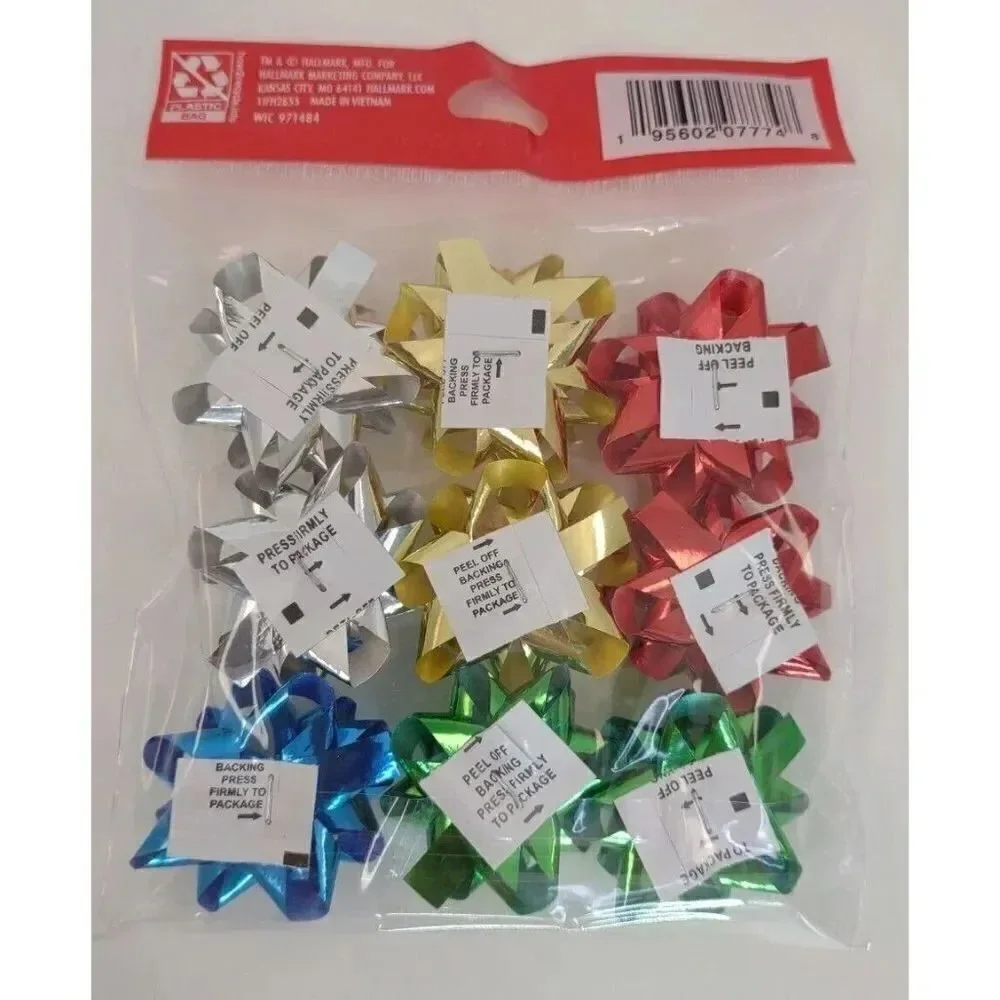 Hallmark Bows Mini 9 count multicolor